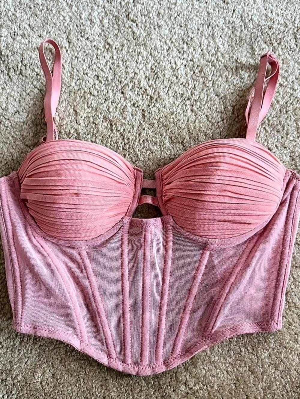 Windsor Corset Top Pink Size XS NWT